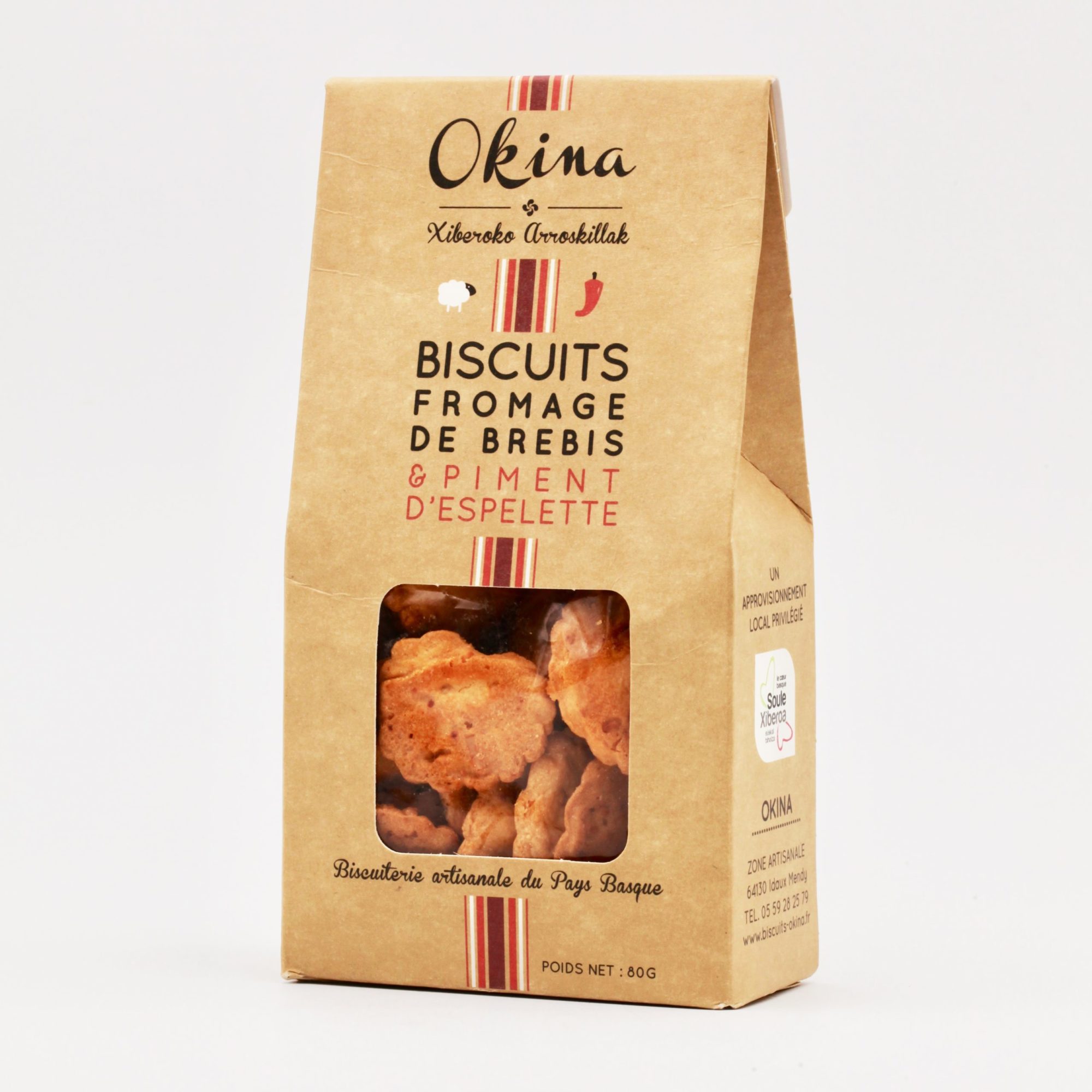 Biscuits fromage de brebis & piment d'Espelette Okina