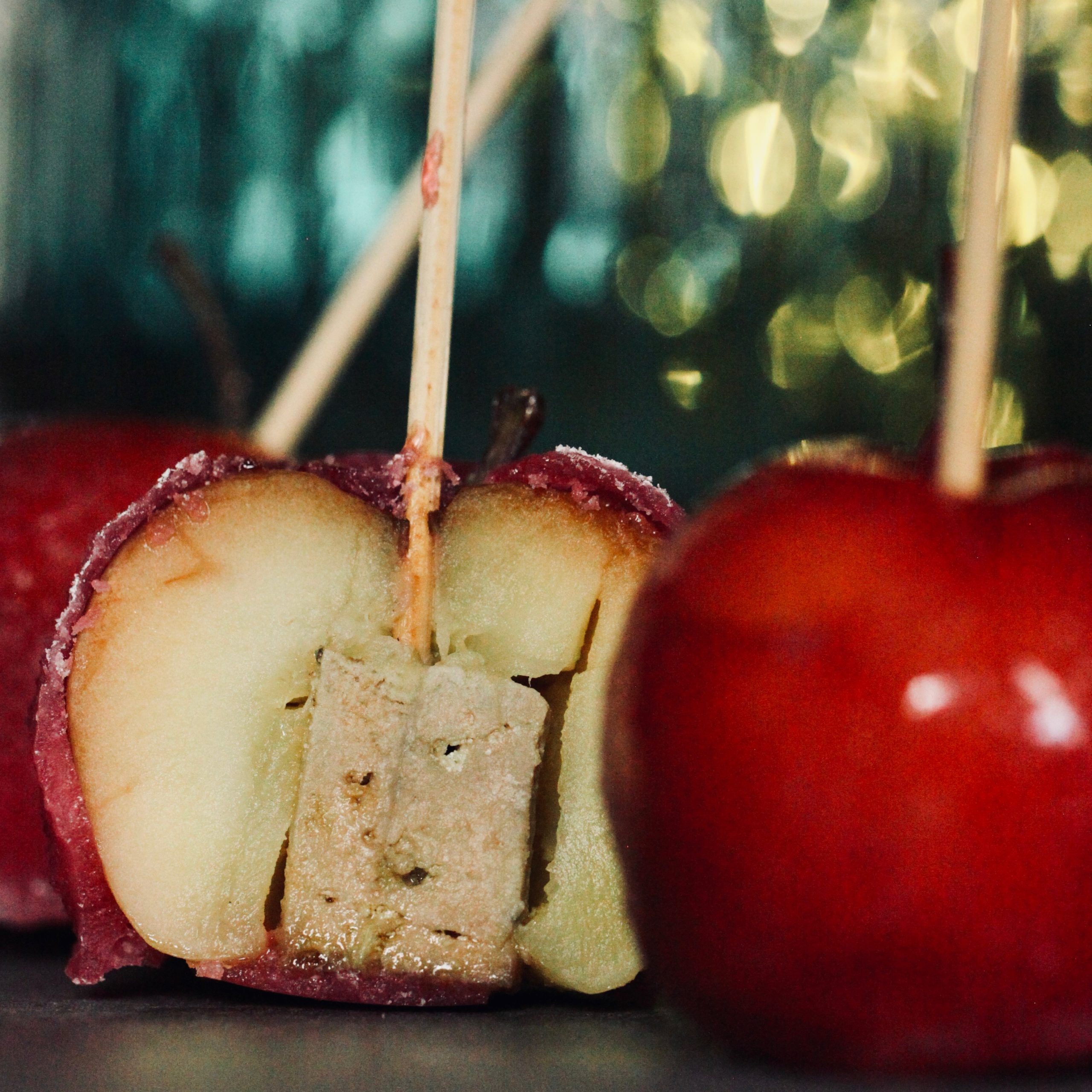 Foie gras en pomme d’amour