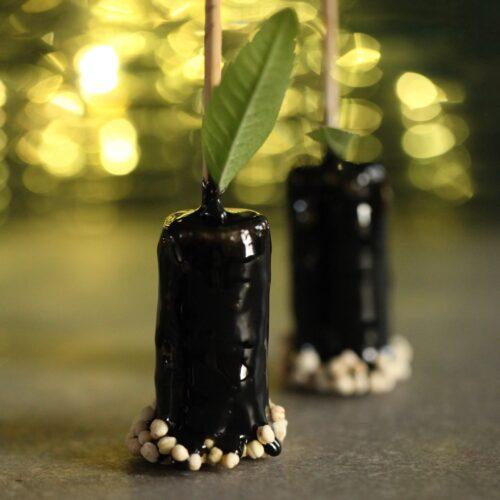 Bonbon de foie gras au caramel noir