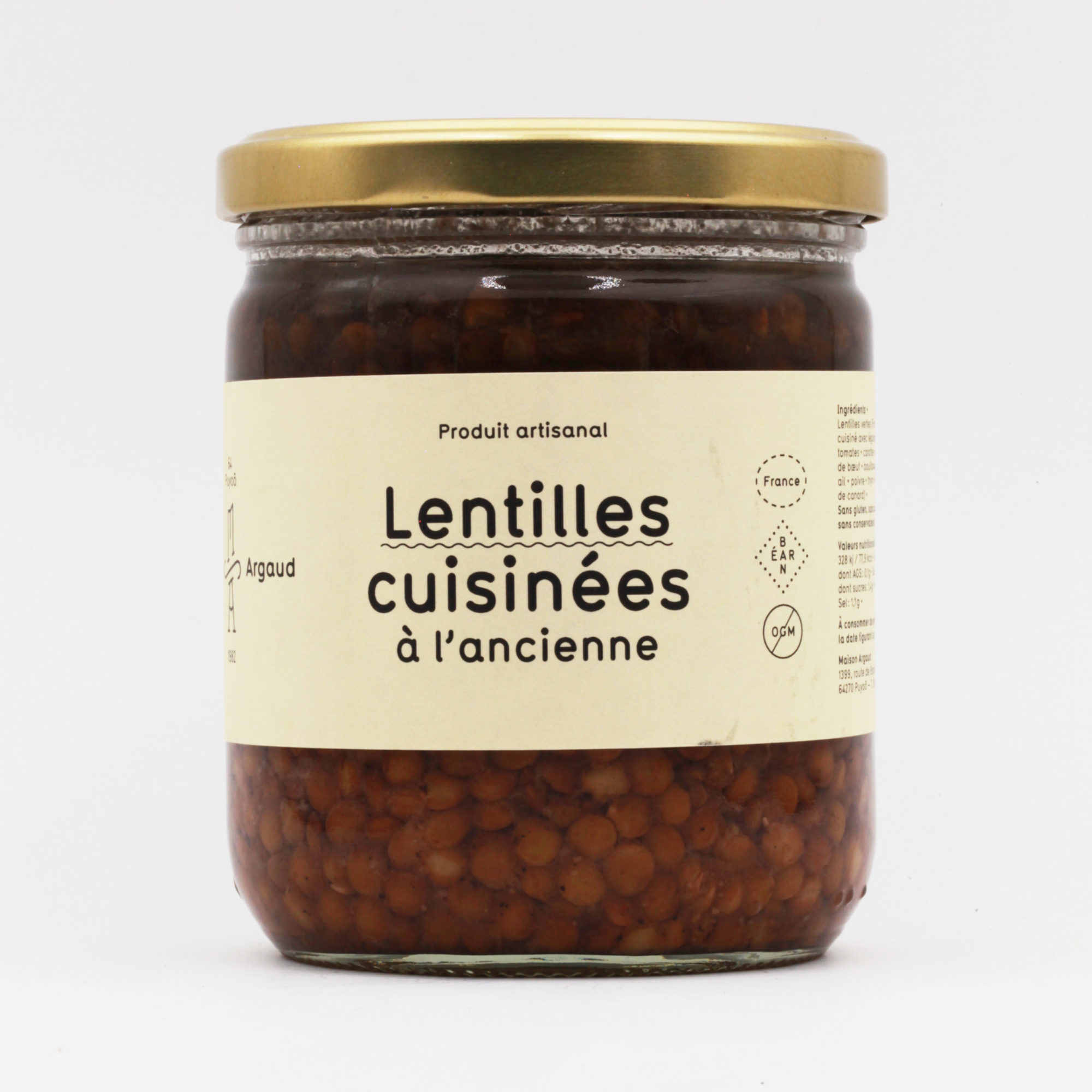 Lentilles cuisinées à l'ancienne