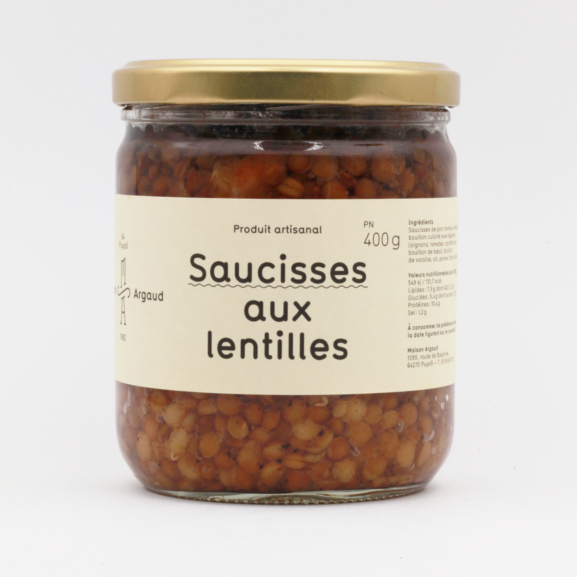 Saucisses aux lentilles