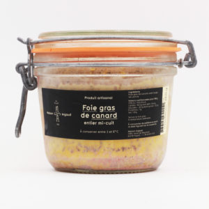 Foie gras de canard entier mi-cuit