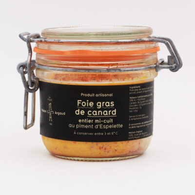 Foie gras de canard entier au piment d'Espelette