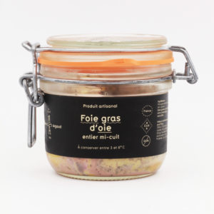 Foie gras d'oie entier mi-cuit en bocal