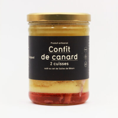 Confit de canard 2 cuisses salé au sel de Salies-de-Béarn