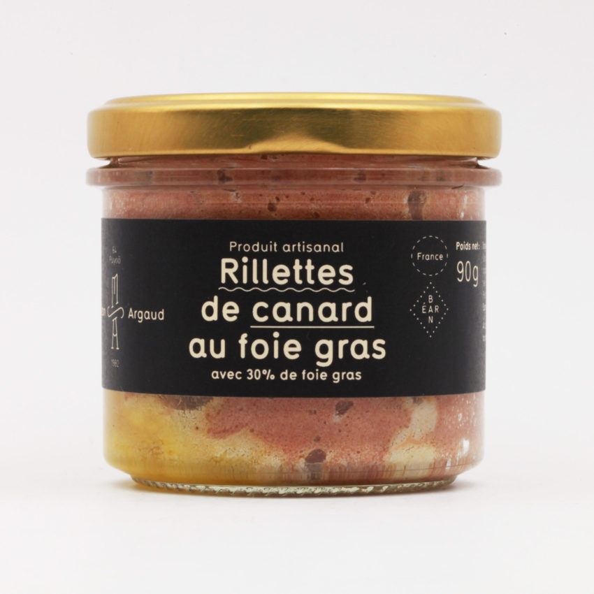 Rillettes de canard au foie gras avec 30% de foie gras