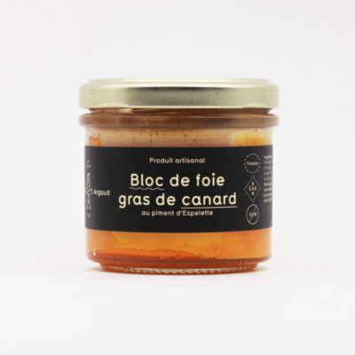 Bloc de foie gras de canard au piment d'Espelette