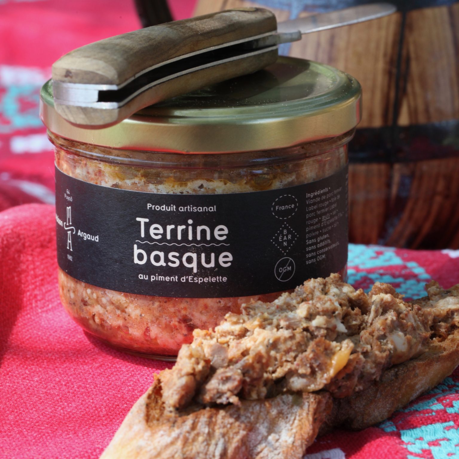 Terrine basque au piment d’Espelette Maison Argaud