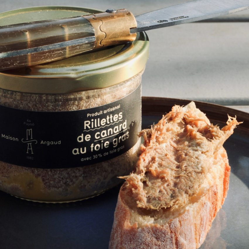 Rillettes de canard au foie gras avec 30% de foie gras