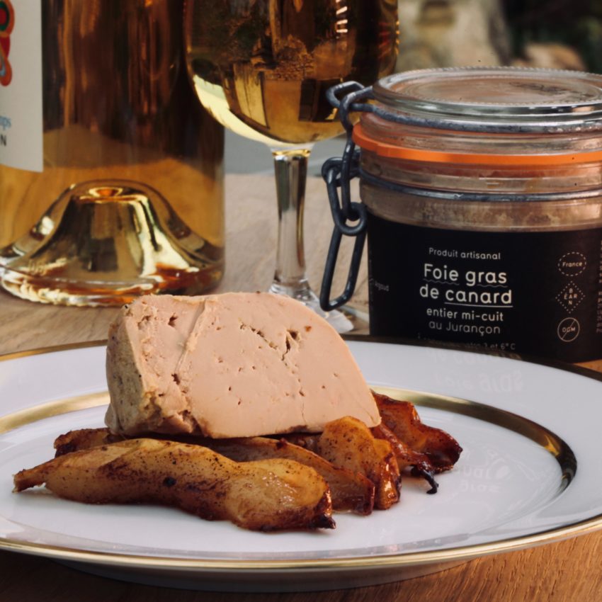 Foie gras de canard entier mi-cuit au Jurançon