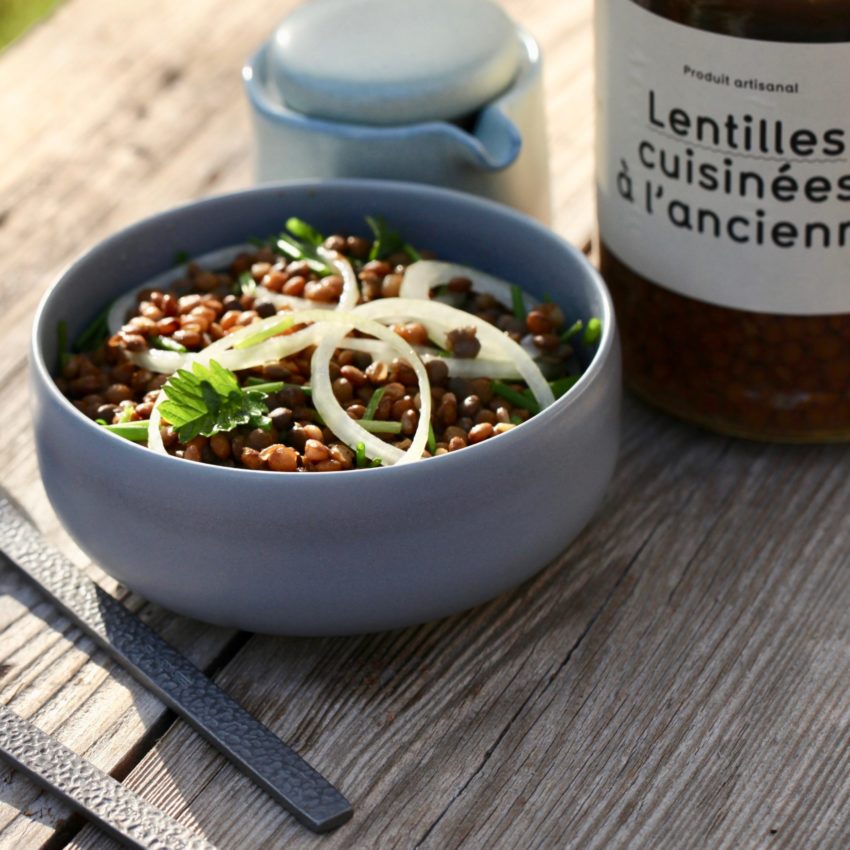 Lentilles cuisinés à l'ancienne, en salade