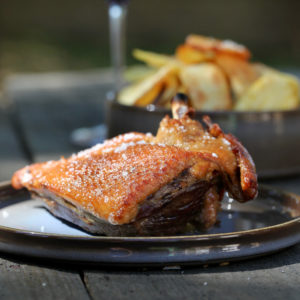 Confit de canard : magrets salés au sel de Salies de Béarn