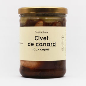 Civet de canard aux cèpes