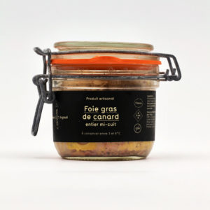 Foie gras de canard entier mi-cuit