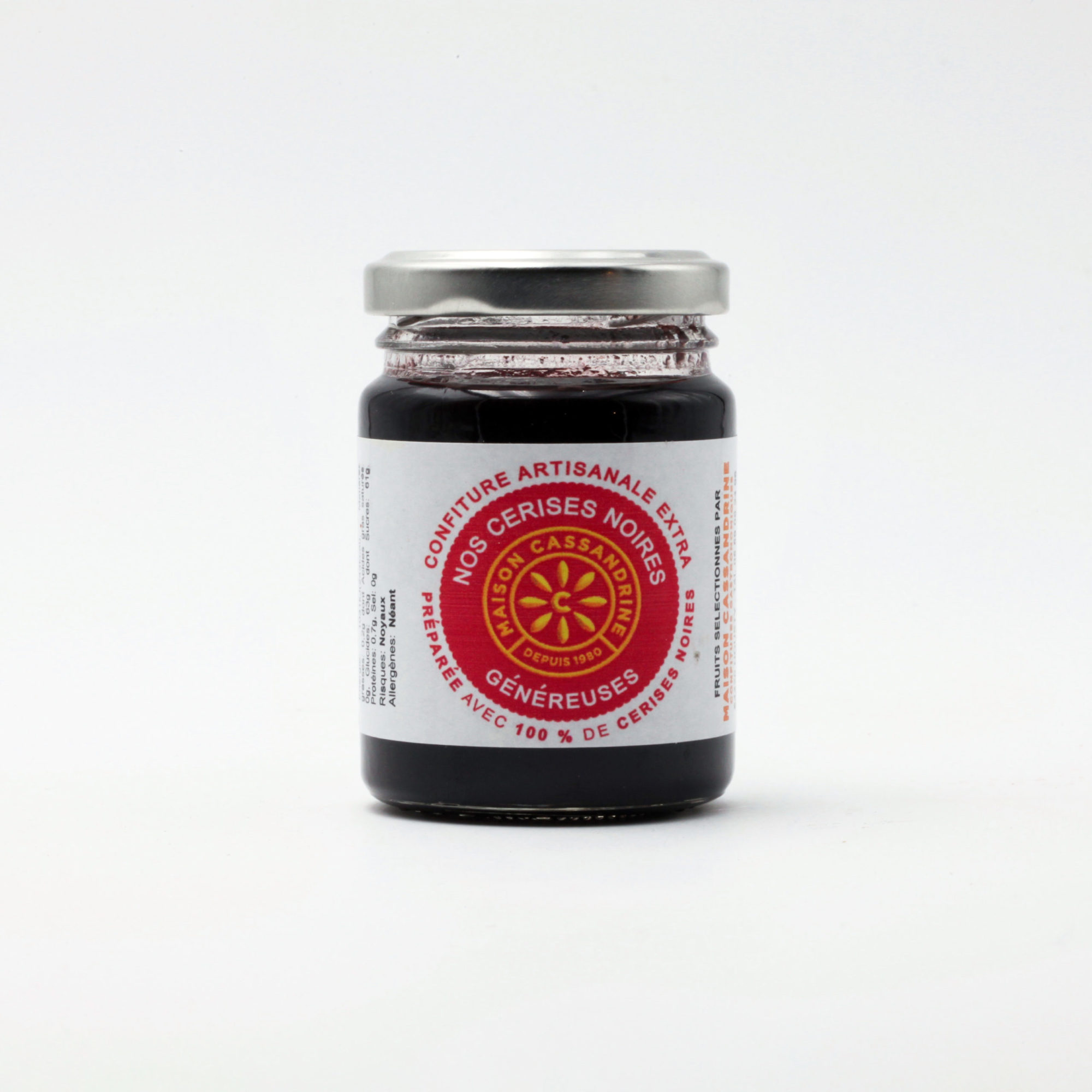 Confiture artisanale nos cerises noires